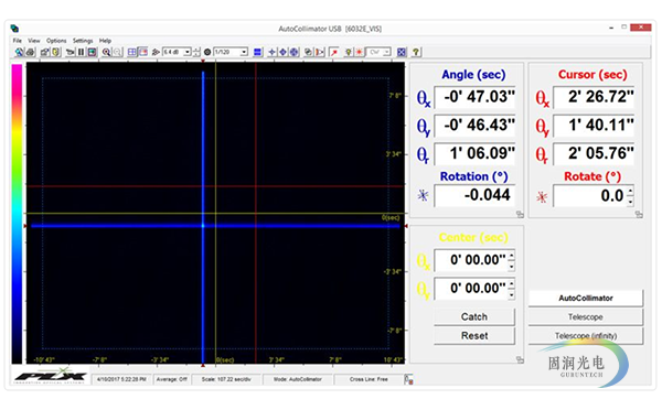 自聚焦电子自准直仪-电子自准直仪-激光自准直仪 软件界面